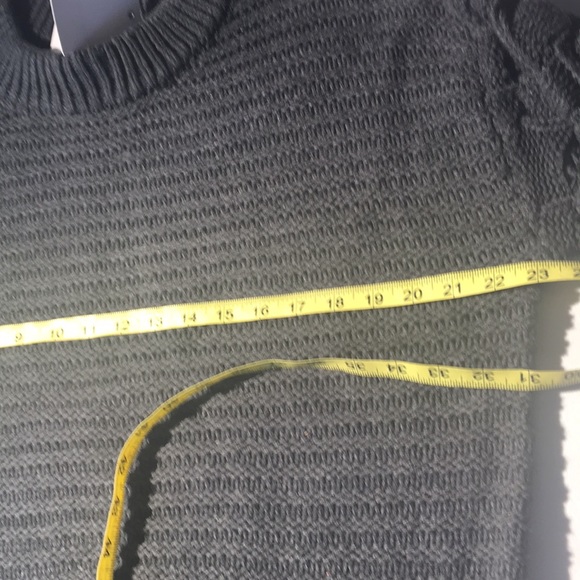 Elodie Grey Sweater with basket weave sleeves L - Picture 4 of 6